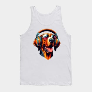 Hanoverian Scenthound Smiling DJ with Euphoric Beats Tank Top